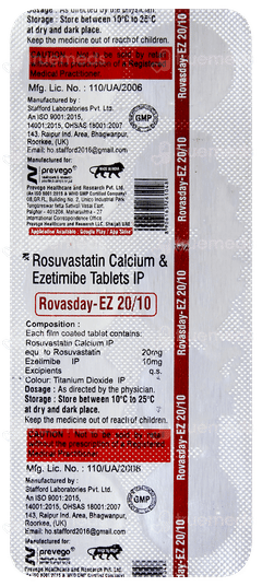 Rovasday Ez 20/10 Tablet 10