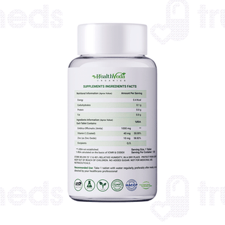 Health Veda Organics Vitamin C And Zinc Tablet 120