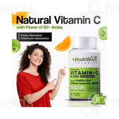 Health Veda Organics Vitamin C And Zinc Tablet 120