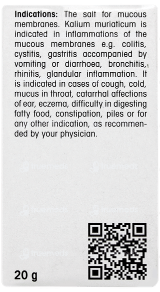 Dr Reckeweg Kali Muriaticum 6x Tablet 20gm