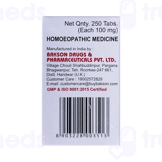 Baksons Magnesium Phosphoricum 6x Biochemic Tablet 250