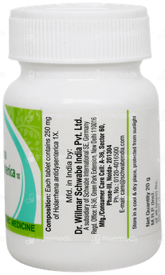 Dr Willmar Schwabe Holarrhena Antidysenterica 1X Tablet 20Gm