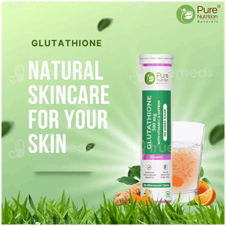 Pure Nutrition Glutathione 500 Mg Orange Flavour Effervescent Tablet 15