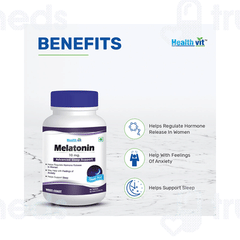 Healthvit Melatonin 10 MG Tablet 60