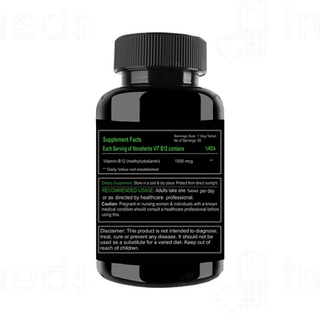 Novaherbs Vit B12 1500 MCG Tablet 60