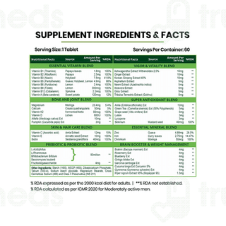 Himalayan Organics Multivitamin With Probiotics Tablet 60