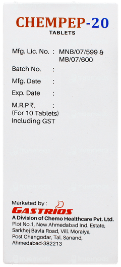 Chempep 20 Tablet 10 Chempep 20 Tablet 10