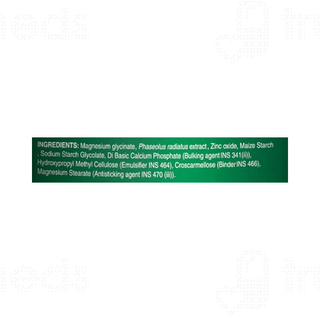 Pure Nutrition Magnesium Glycinate With Zinc Tablet 60