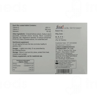 Lords Vitamin E Glow Tablet 30