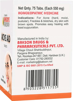 Baksons Acne Aid Tablet 75