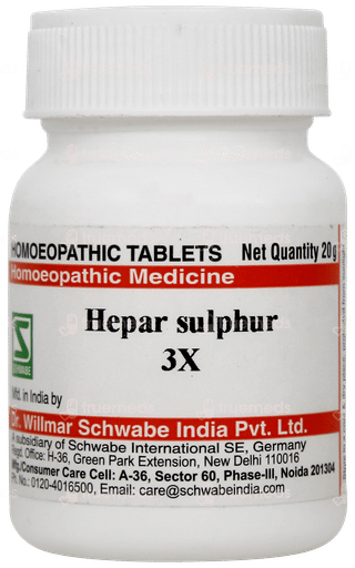 Dr Willmar Hepar Sulphur 3x Tablet 20 GM