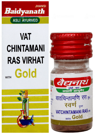 Baidyanath Vat Chintamani Ras Virhat With Gold Tablet 10
