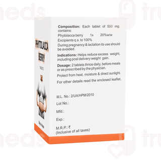 Bakson Phytolacca Berry Tablet 75