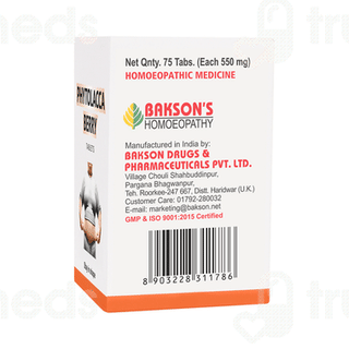 Bakson Phytolacca Berry Tablet 75