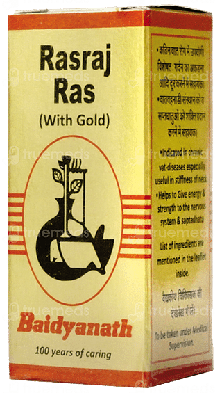 Baidyanath Rasraj Ras With Gold Tablet 10