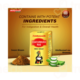 Baidyanath Chaturmukh Ras With Gold Tablet 25