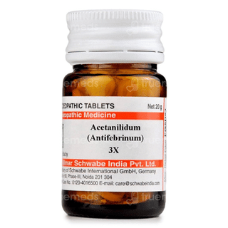 Dr Willmar Schwabe Acetanilidum (Antifebrinum) 3X Tablet 20 Gm