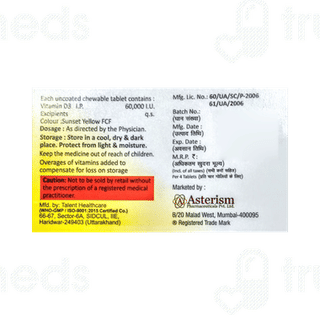 Astesol D3 60k Chewable Tablet 4