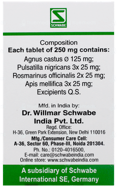 Dr Willmar Schwabe Agnus Castus Pentarkan Tablet 20gm