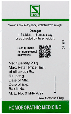 Dr Willmar Schwabe Agnus Castus Pentarkan Tablet 20gm