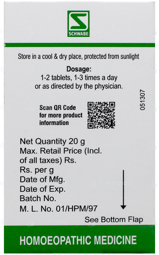 Dr Willmar Schwabe Agnus Castus Pentarkan Tablet 20gm