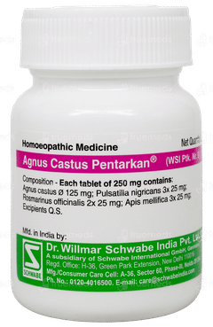 Dr Willmar Schwabe Agnus Castus Pentarkan Tablet 20gm