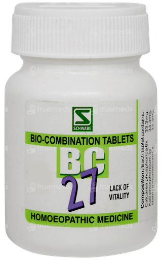 Dr Willmar Schwabe Bio Combination Bc 27 Tablet 20gm