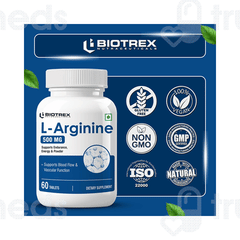 Biotrex L Arginine 500 Mg Tablet 60