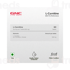 Gnc Pro Performance L Carnitine 500 MG Tablet 60