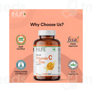 Inlife Natural Vitamin C + Zinc Tablet 60