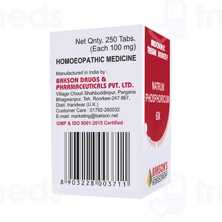 Baksons Natrum Phosphoricum 6x Biochemic Tablet 250