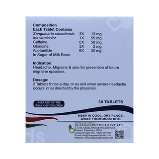 Bhargava Migin Tablet 30