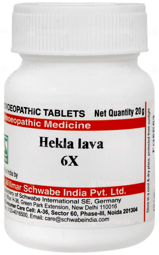 Dr Willmar Schwabe Hekla Lava 6x Trituration Tablet 20gm