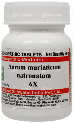 Dr Willmar Aurum Muriaticum Natronatum 6x Trituration Tablet 20 GM