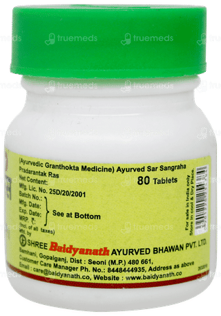 Baidyanath Pradarantak Ras Tablet 80