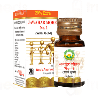 Basic Ayurveda Jawahar Mohra No 1 With Gold Tablet 30