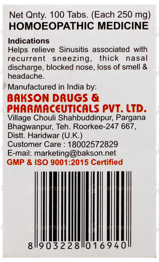 Baksons Compound 30 Tablet 100