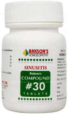 Baksons Compound 30 Tablet 100 Baksons Compound 30 Tablet 100