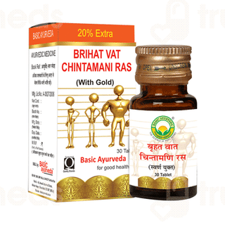 Basic Ayurveda Brihat Vat Chintamani Ras With Gold Tablet 30
