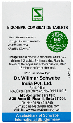 Dr Willmar Schwabe Bio Combination Bc 19 Tablet 20gm