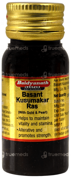 Baidyanath Basant Kusumakar Ras Swarna Yukt Tablet 100