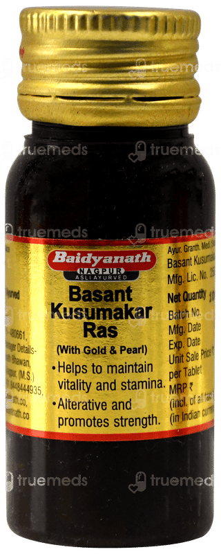 Baidyanath Basant Kusumakar Ras Swarna Yukt Tablet 100