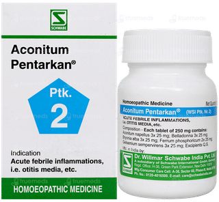 Dr Willmar Aconitum Pentarkan Ptk 2 Tablet 20 GM