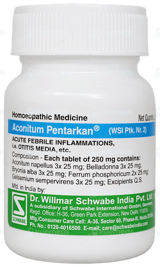 Dr Willmar Aconitum Pentarkan Ptk 2 Tablet 20 GM