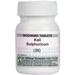 Dr Willmar Kali Sulphuricum 3x Biochemic Tablet 20 GM