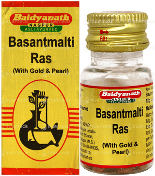 Baidyanath Basant Malti Ras With Gold Pearl Tablet 10
