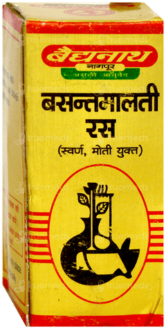 Baidyanath Basant Malti Ras With Gold Pearl Tablet 10