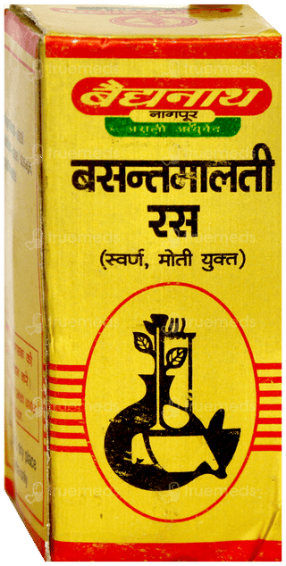 Baidyanath Basant Malti Ras With Gold Pearl Tablet 10