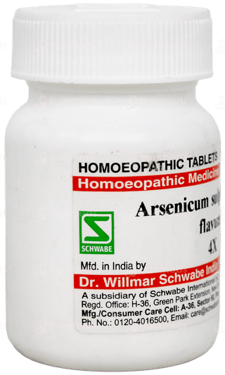 Dr Willmar Schwabe Arsenicum Sulphuratum Flavum 4x Tablet 20gm