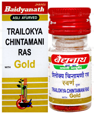 Baidyanath Trailokya Chintamani Ras With Gold Tablet 10